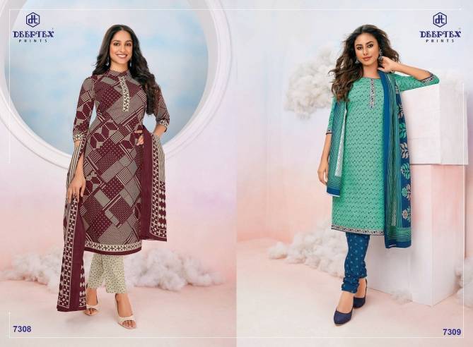 Deeptex Miss India 73 Pure Cotton Printed Casual Wear Dress Material Collection